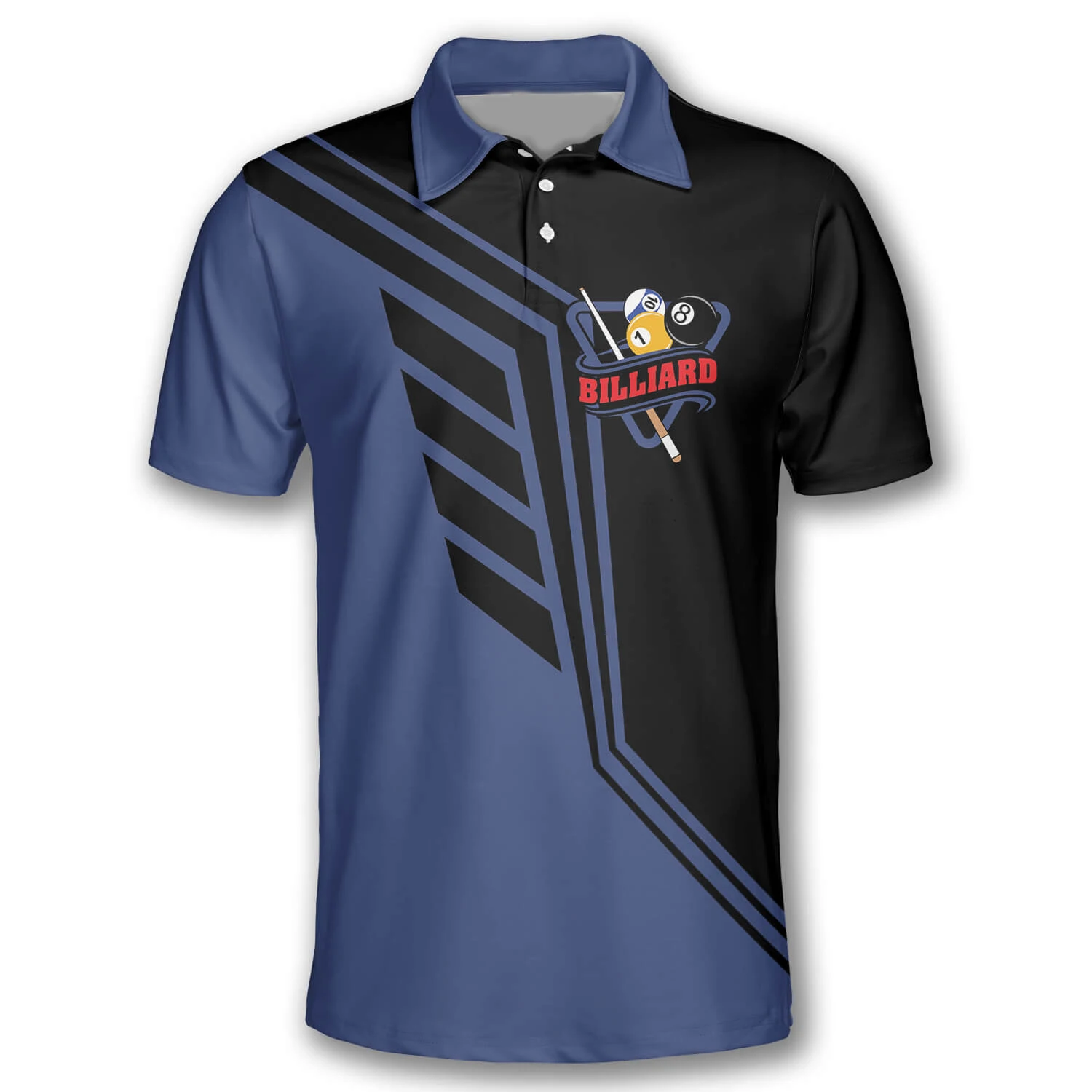 3D Printing Services - 3D Printing billiards Polo Shirt Harajuku