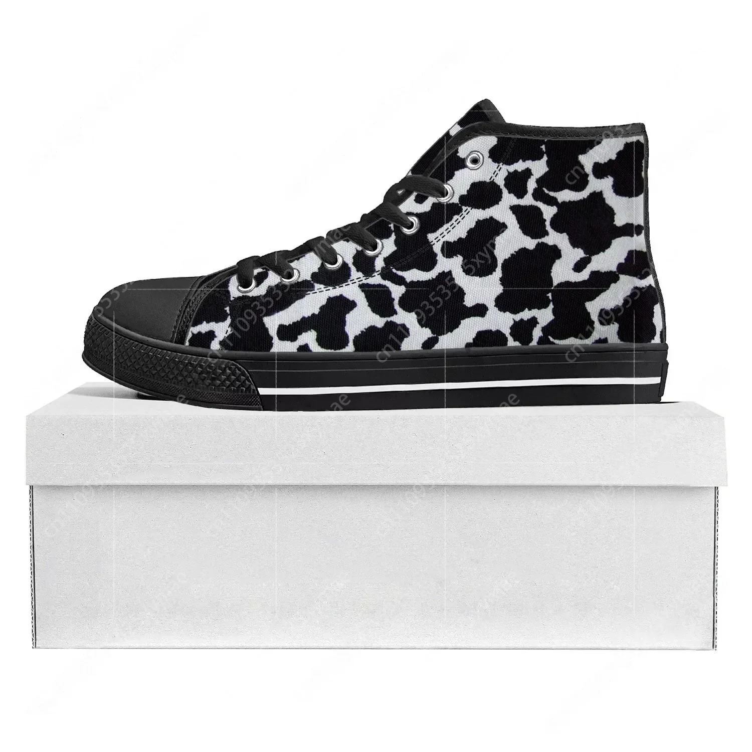 3D Printing Quality - Cow Print 3D Pattern High Top