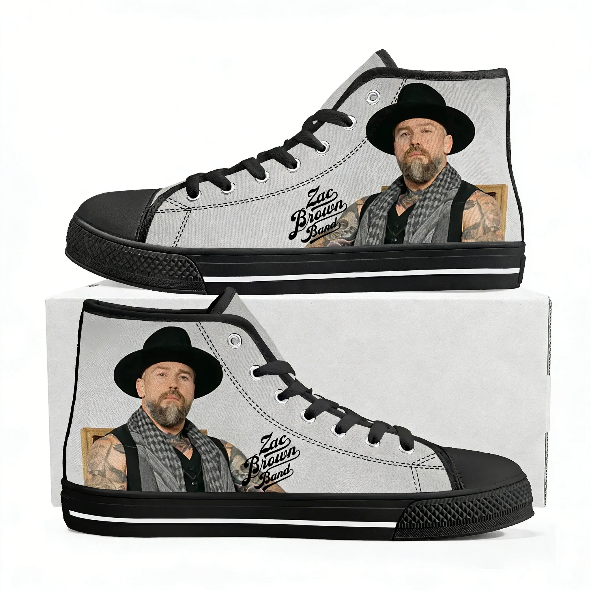 Zac Brown High Top Sneakers Me - 3D Printing Quality ulasan dan harga