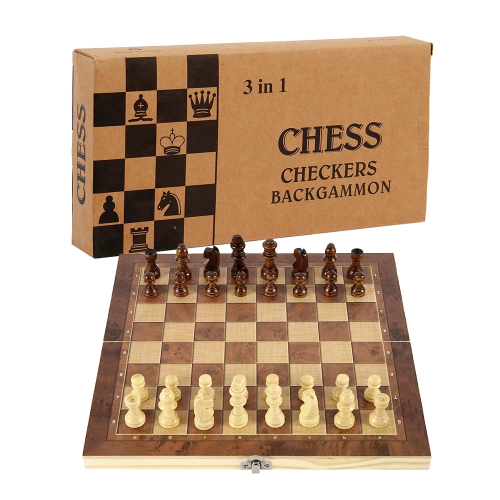 3 in 1 Chess Board, Folding Wo - 3D Printing Chess ulasan dan harga