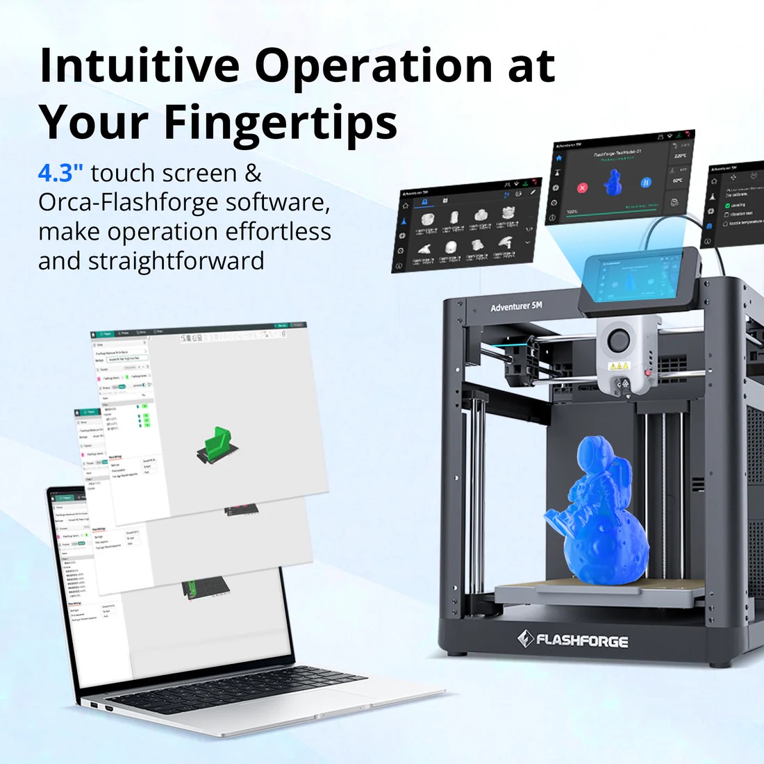 Flashforge Adventurer 5M FDM 3 - 3D Printing File Stl ulasan dan harga