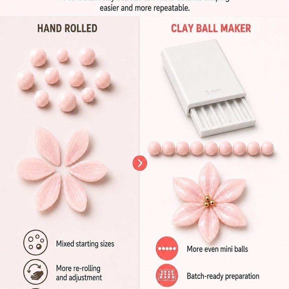 4Pcs 2-5mm Clay Gel Ball Maker - 3D Printing Maker ulasan dan harga