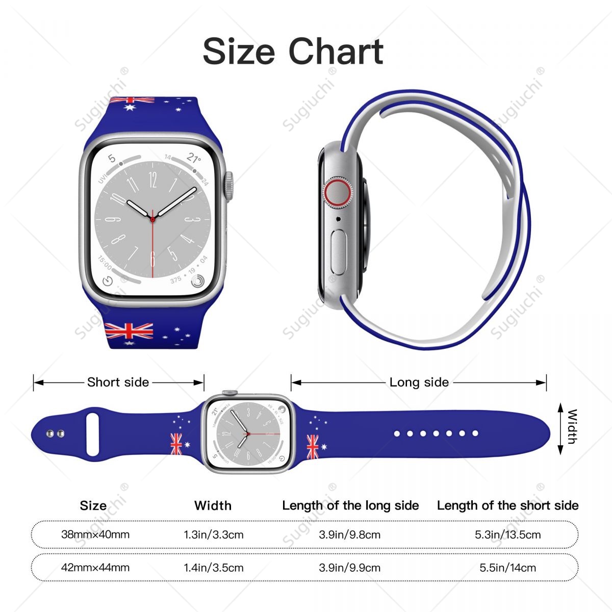 Unisex Australia Flag 3D Print - 3D Printing Watch ulasan dan harga