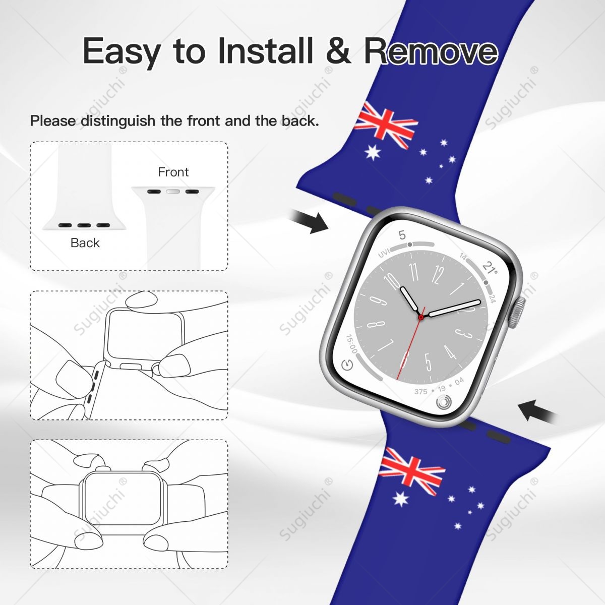 Unisex Australia Flag 3D Print - 3D Printing Watch ulasan dan harga