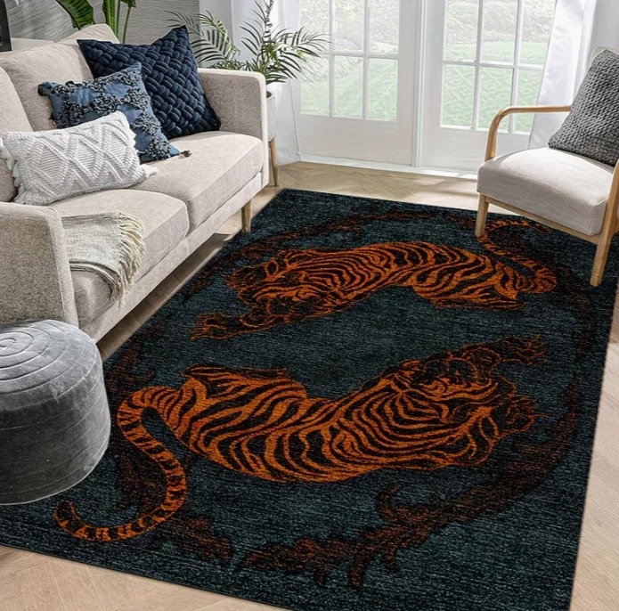 3D Tiger Print Area Rug Patter - 3D Printing Tablet ulasan dan harga