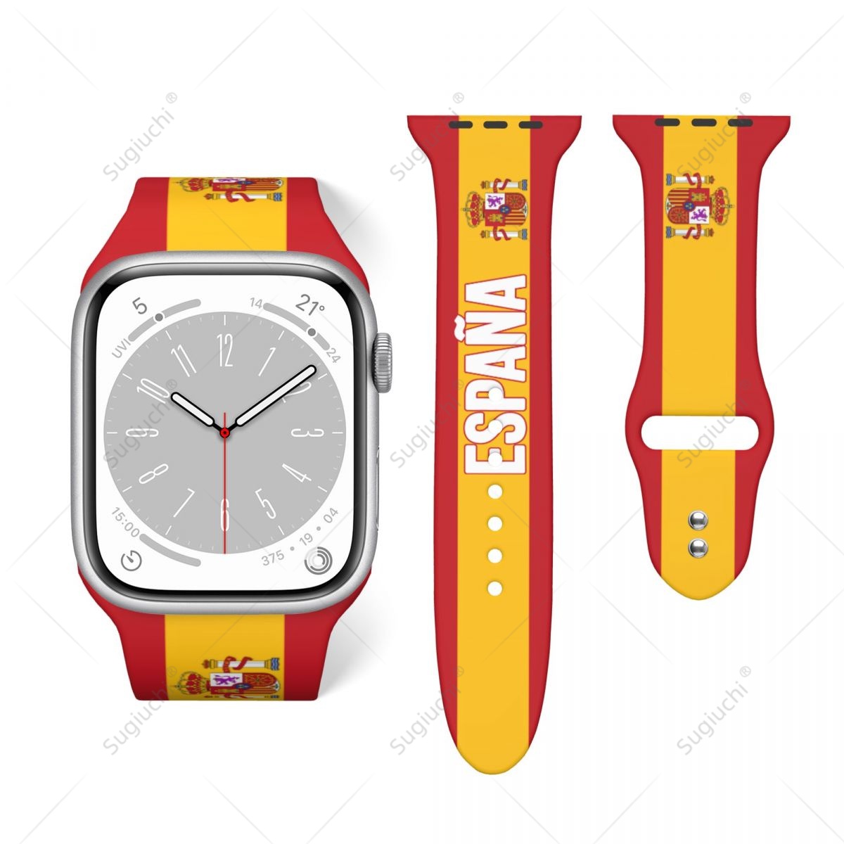 Unisex Spain Flag 3D Printing  - 3D Printing Watch ulasan dan harga