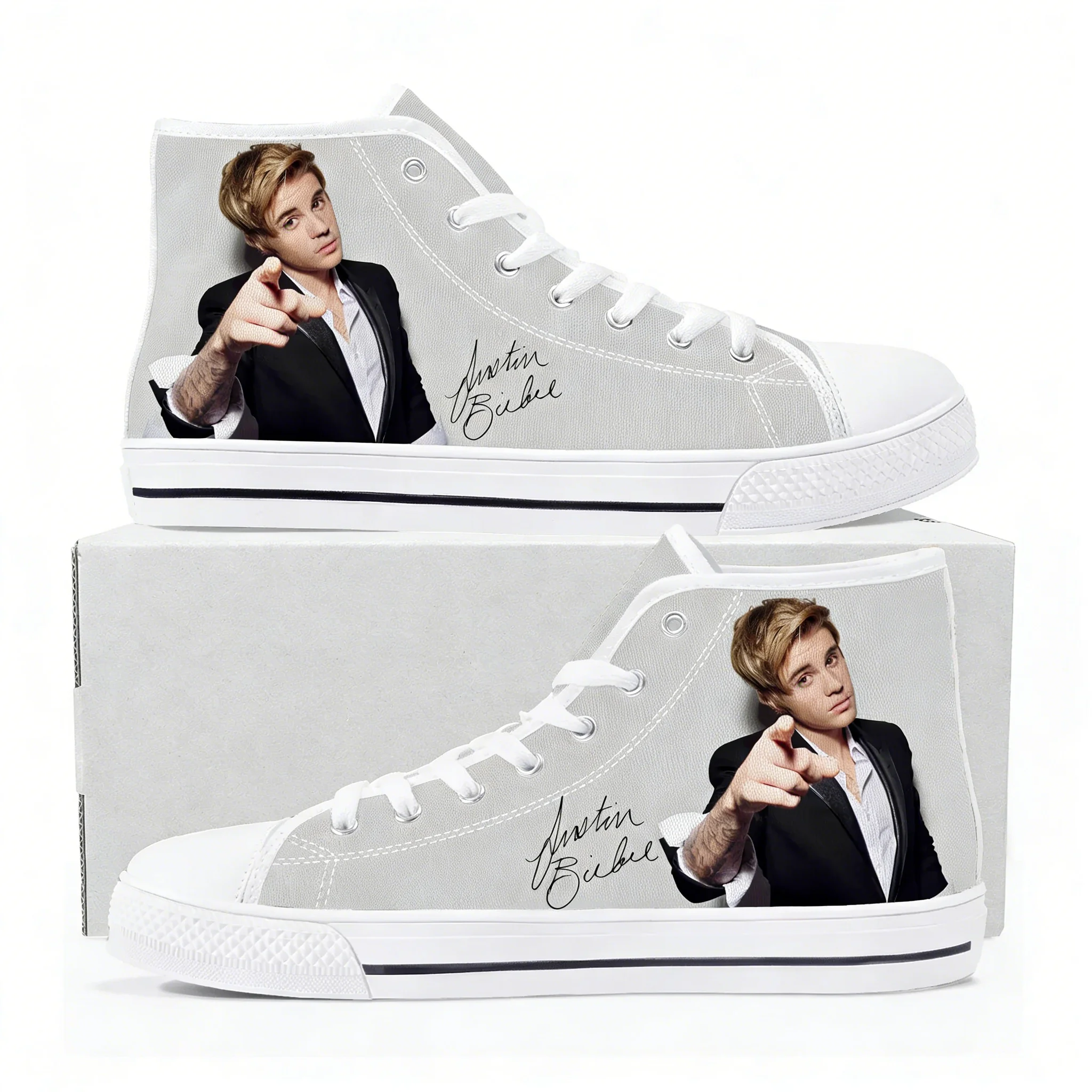 Justin Bieber High Top Sneaker - 3D Printing Quality ulasan dan harga