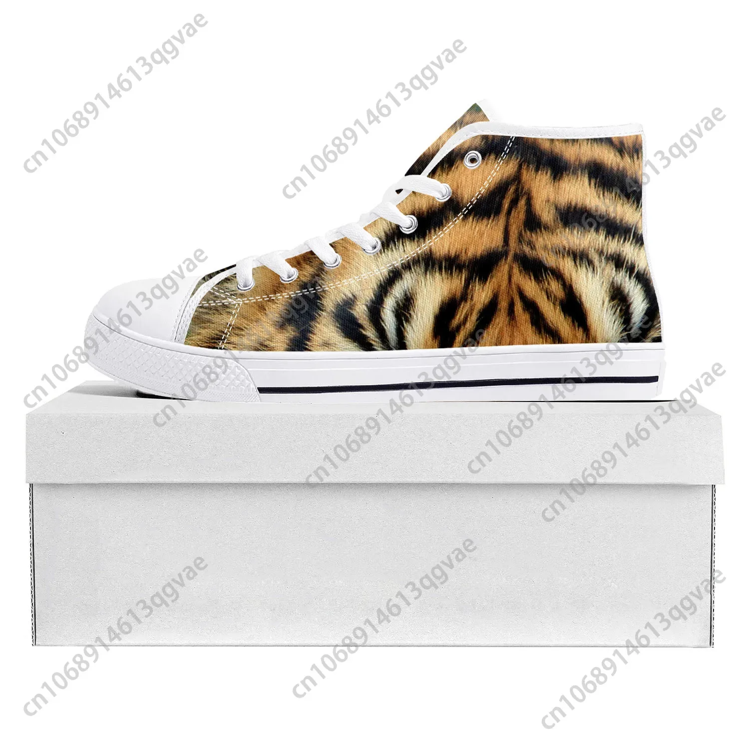 Tiger Stripe 3D Print High Top - 3D Printing Quality ulasan dan harga