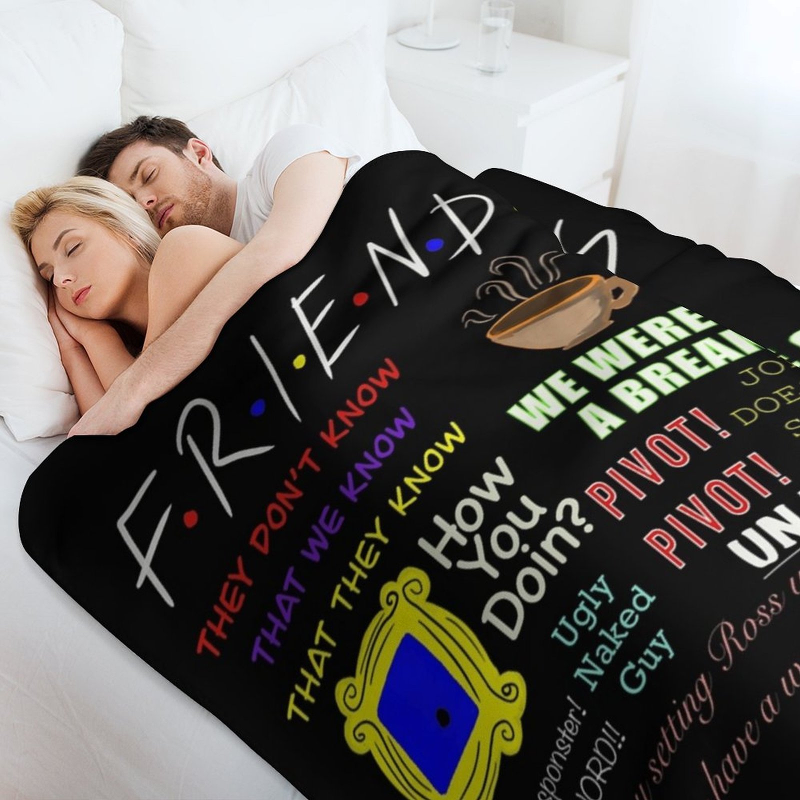 Friends Quotes Premium Throw B - 3D Printing Quotes ulasan dan harga