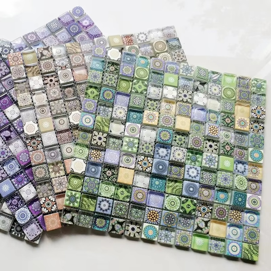 Crystal Glass Mosaic Tile for  - 3D Printing Glass ulasan dan harga