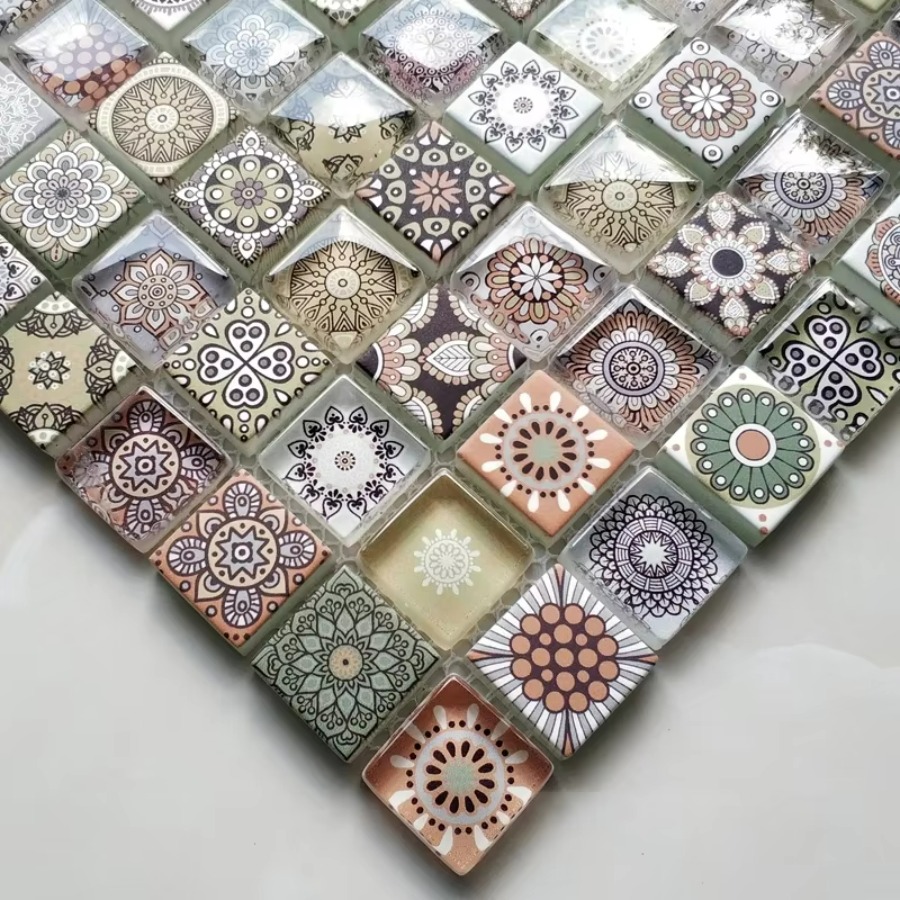 Crystal Glass Mosaic Tile for  - 3D Printing Glass ulasan dan harga