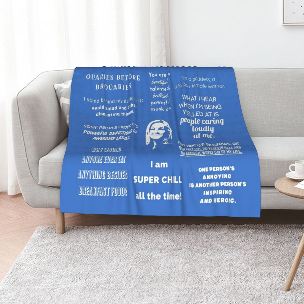 Leslie Knope - Quotes Throw Bl - 3D Printing Quotes ulasan dan harga