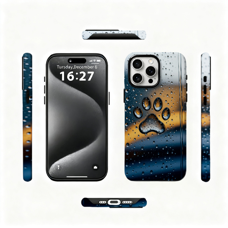 2 in 1 Paw Print Phone Case Fo - 3D Printing Quotes ulasan dan harga