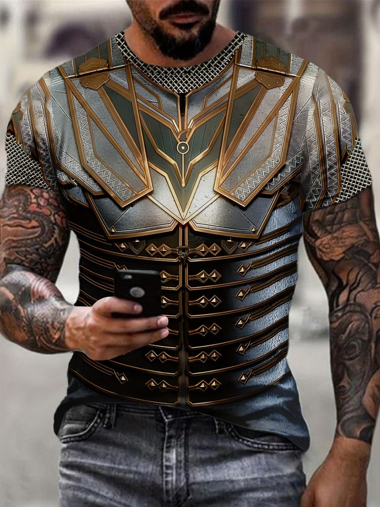 Men's 3D Printed Street Knight - 3D Printing Knight Armor ulasan dan harga