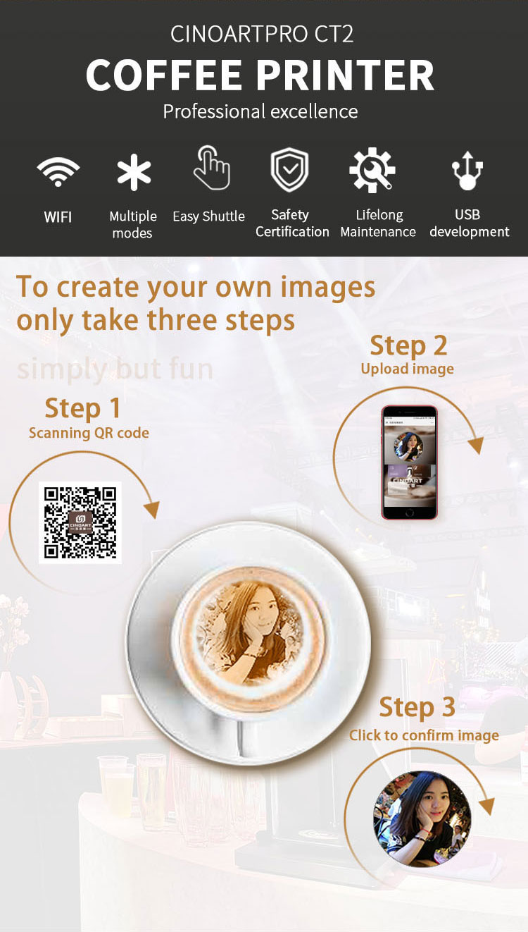 CINOART 3d Latte Art Coffee Pr - 3D Printing In Food ulasan dan harga