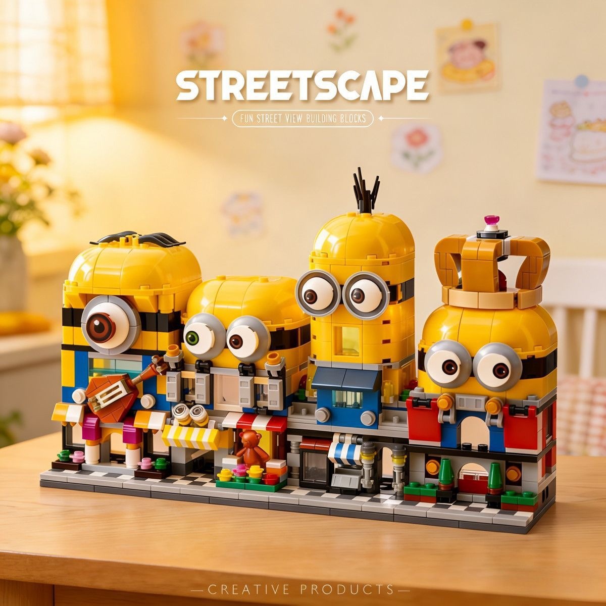 4-in-1 Minions Street View Bui - 3D Printing Lego ulasan dan harga
