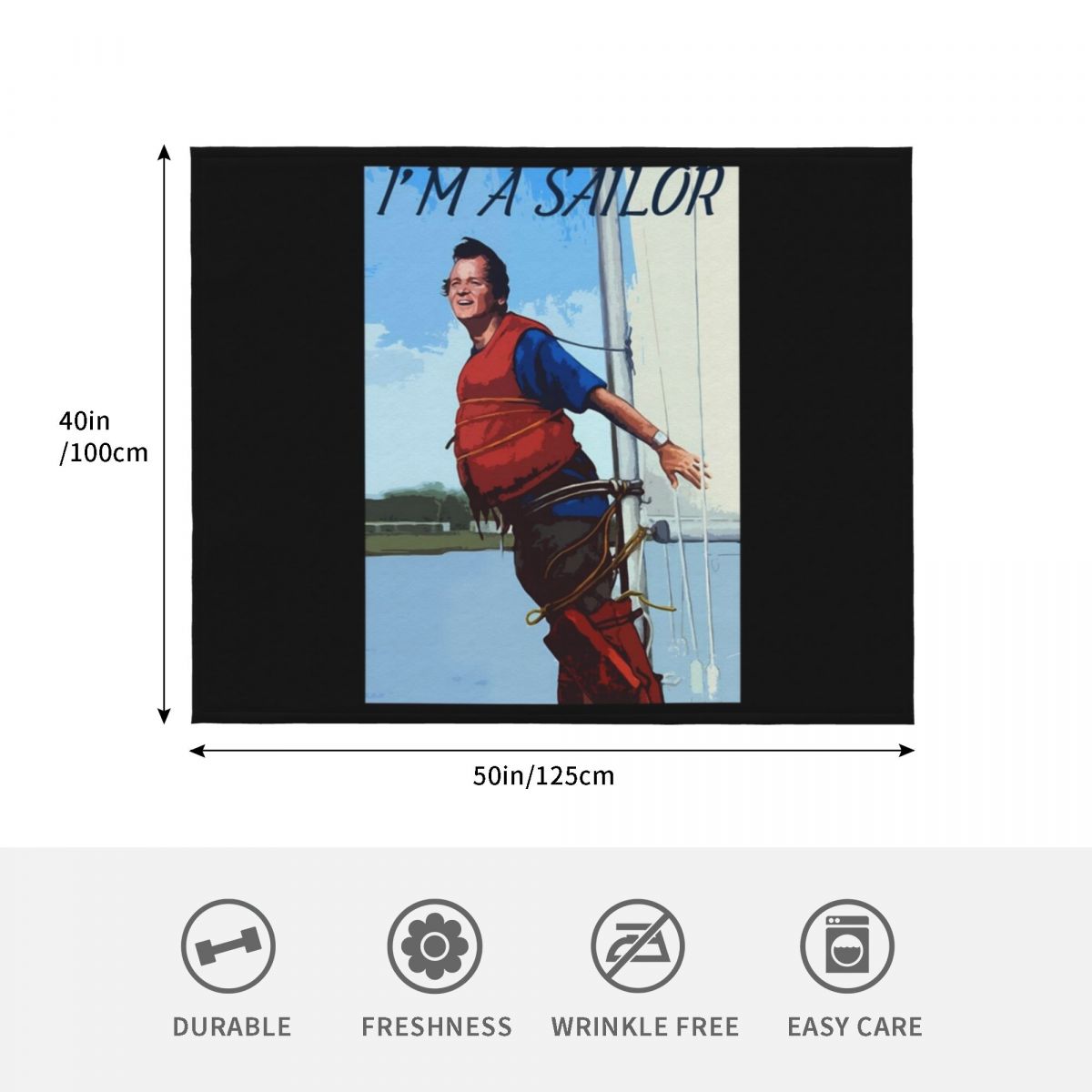 Im A Sailor Bob Quote \t Throw - 3D Printing Quotes ulasan dan harga