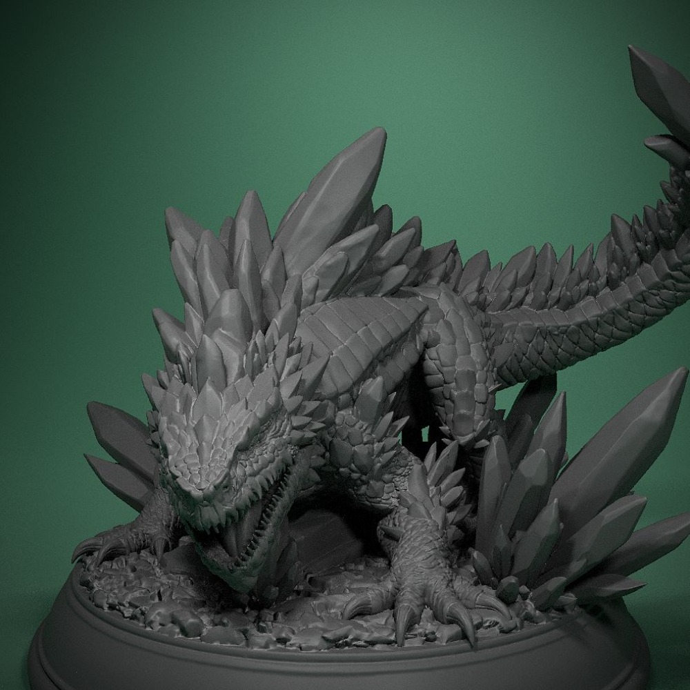 Crystal Lizard Board Game Ches - 3D Printing Chess ulasan dan harga