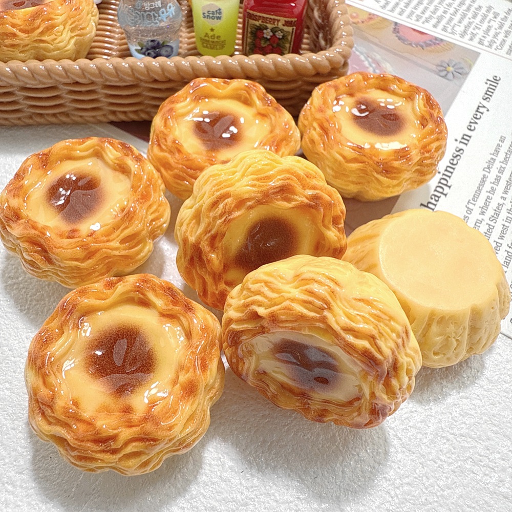 5pcs Miniature Food 3D Egg Tar - 3D Printing Egg ulasan dan harga