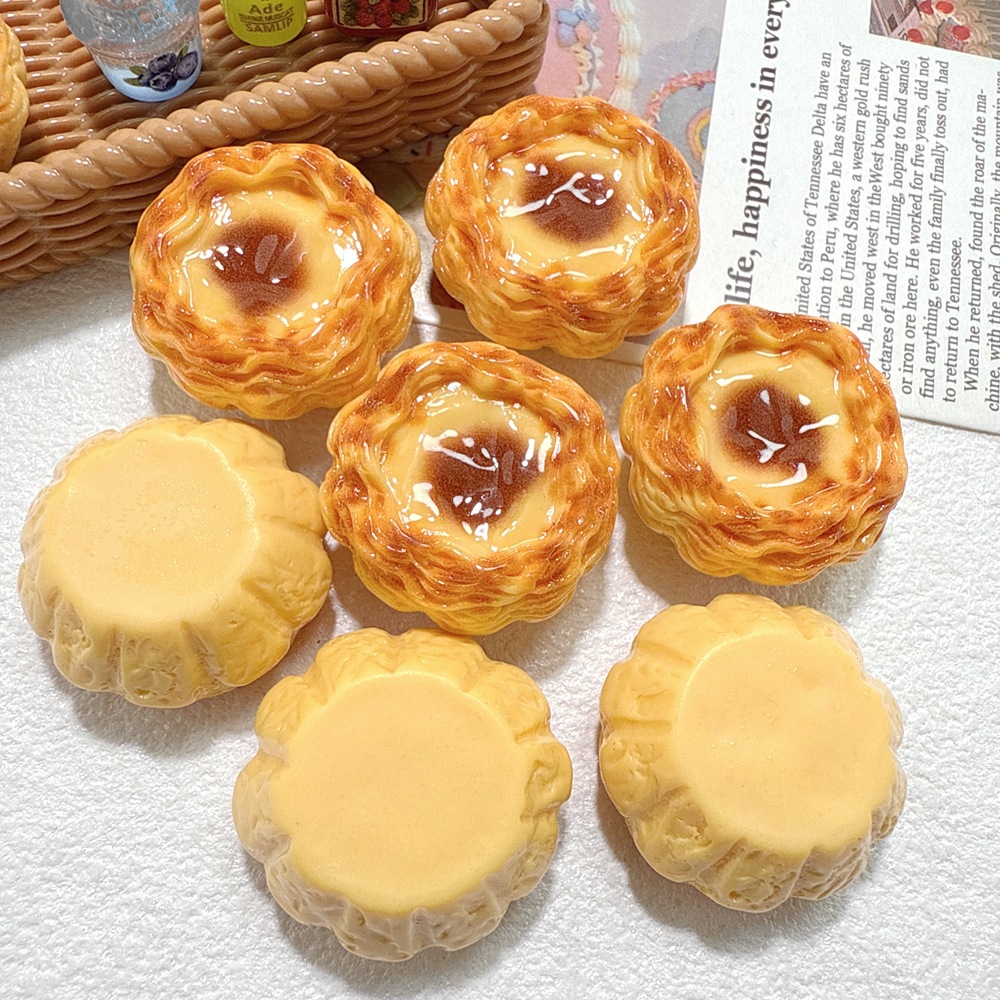 5pcs Miniature Food 3D Egg Tar - 3D Printing Egg ulasan dan harga