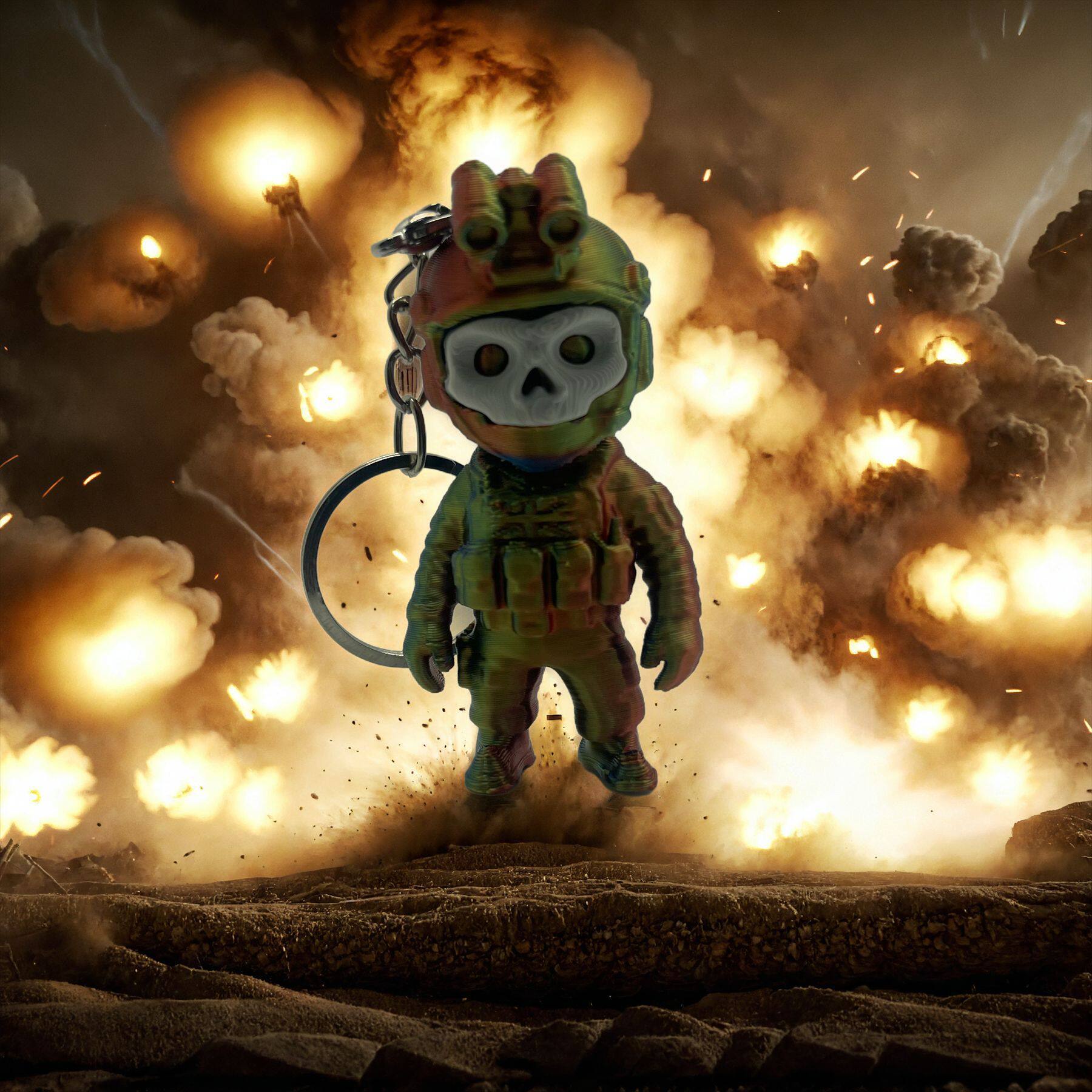 2026 Cute Ghost Warrior Callin - 3D Printing Ghosting ulasan dan harga