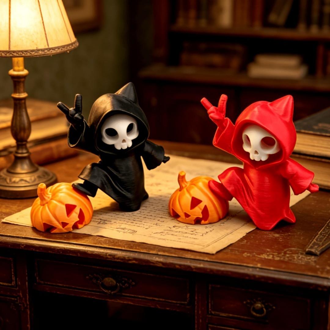 Cat Ear Grim Reaper Halloween  - 3D Printing Ghosting ulasan dan harga