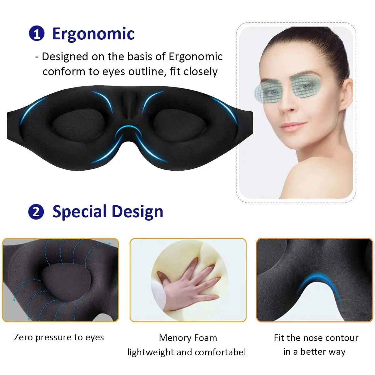 1/2/3PC 3D Sleeping Mask Block - 3D Printing Lego ulasan dan harga
