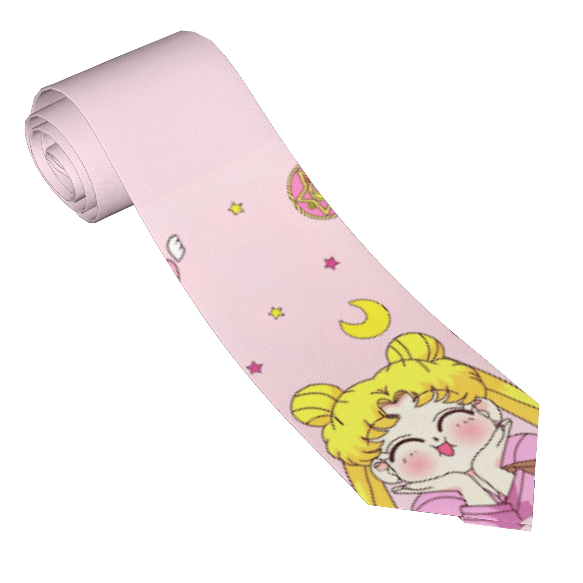 Mens Tie Cartoon Moons 3D Prin - 3D Printing Quality ulasan dan harga