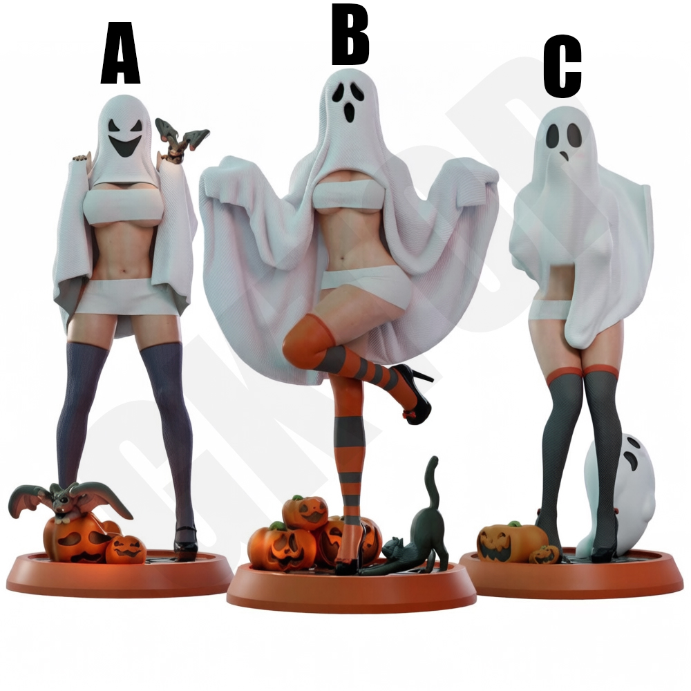 Halloween Ghost Lady 1/24 Scal - 3D Printing Ghosting ulasan dan harga