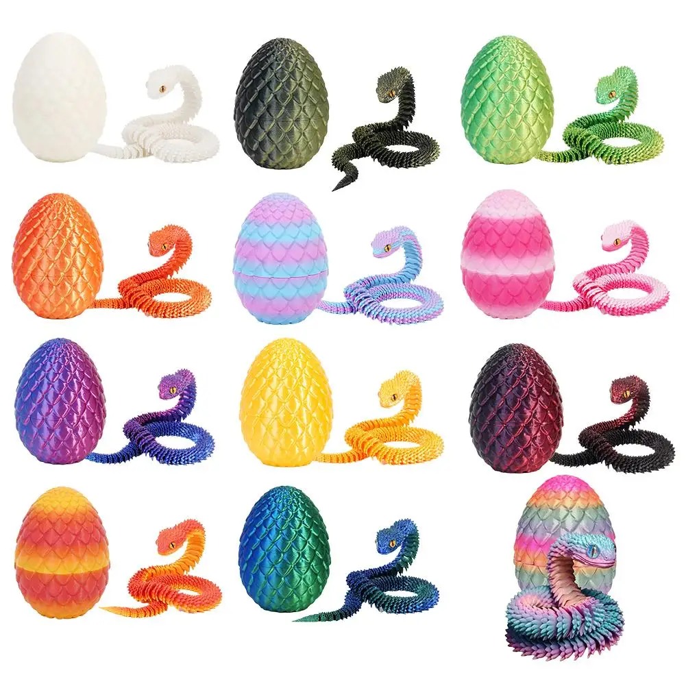 3D Printed Cool Snake Dragon E - 3D Printing Egg ulasan dan harga