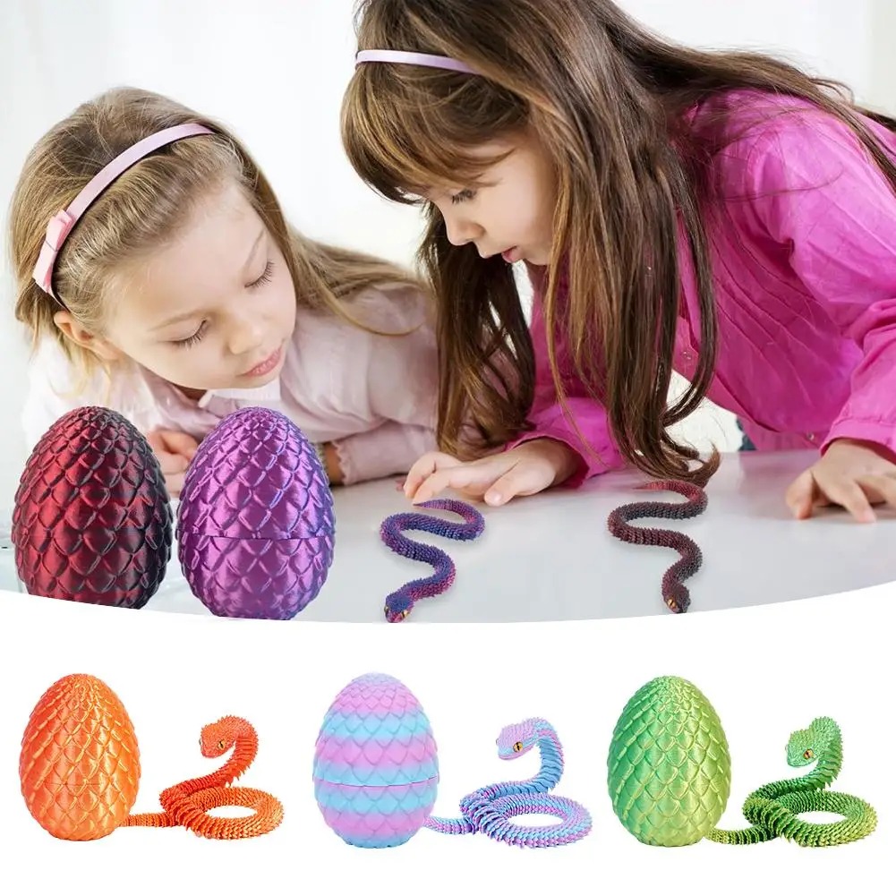 3D Printed Cool Snake Dragon E - 3D Printing Egg ulasan dan harga