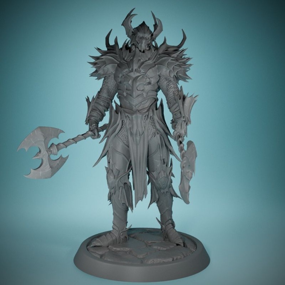 No Wings Demon Knight 3D Print - 3D Printing Chess ulasan dan harga