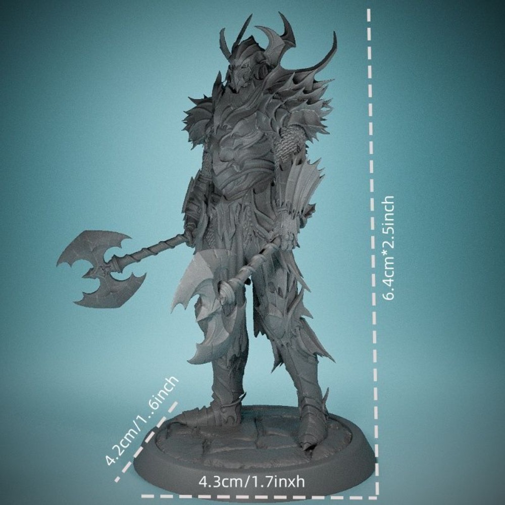 No Wings Demon Knight 3D Print - 3D Printing Chess ulasan dan harga