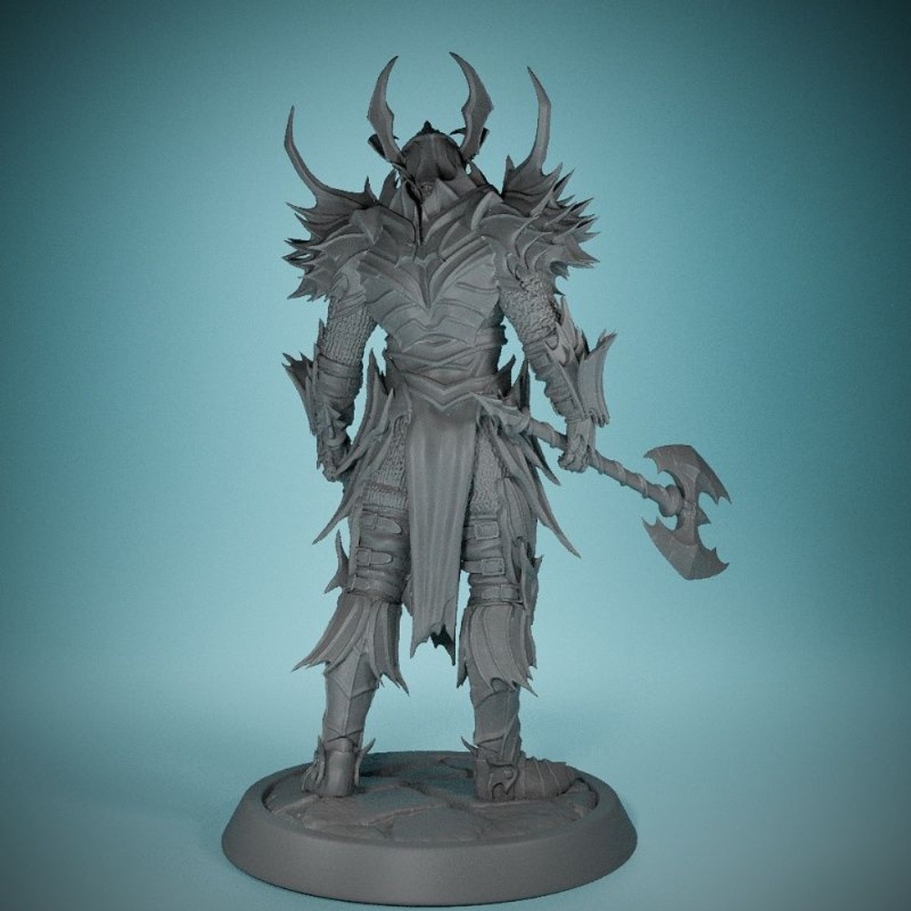 No Wings Demon Knight 3D Print - 3D Printing Chess ulasan dan harga
