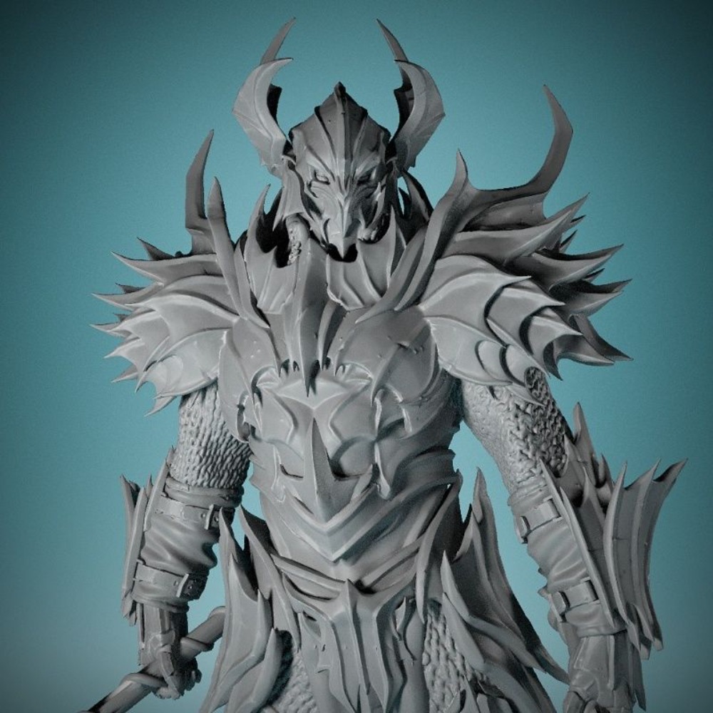 No Wings Demon Knight 3D Print - 3D Printing Chess ulasan dan harga