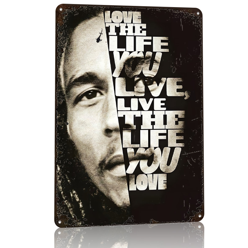 Bob Marley Quote Poster Retro  - 3D Printing Quotes ulasan dan harga