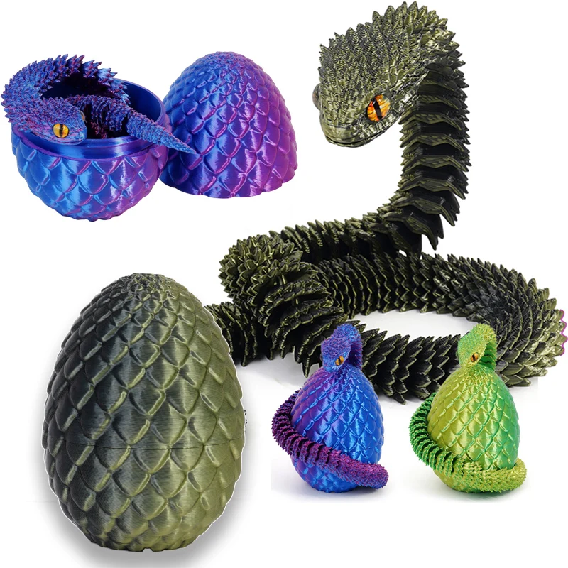 3D Printed Viper and Egg Body  - 3D Printing Egg ulasan dan harga
