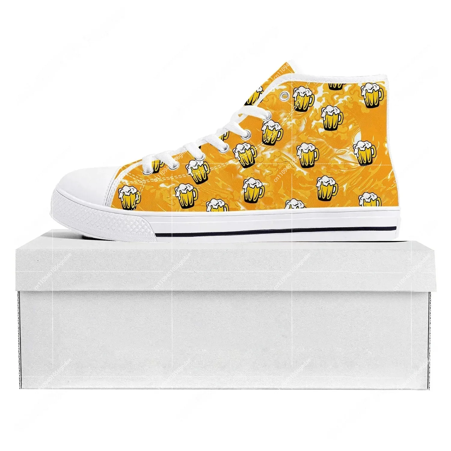 Beer Unisex 3D Print High Top  - 3D Printing Quality ulasan dan harga