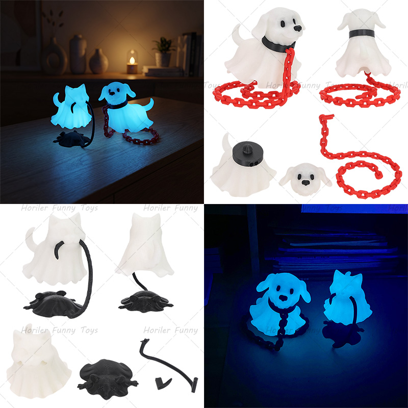 3D Printed Ghost Cat Ornament  - 3D Printing Ghosting ulasan dan harga
