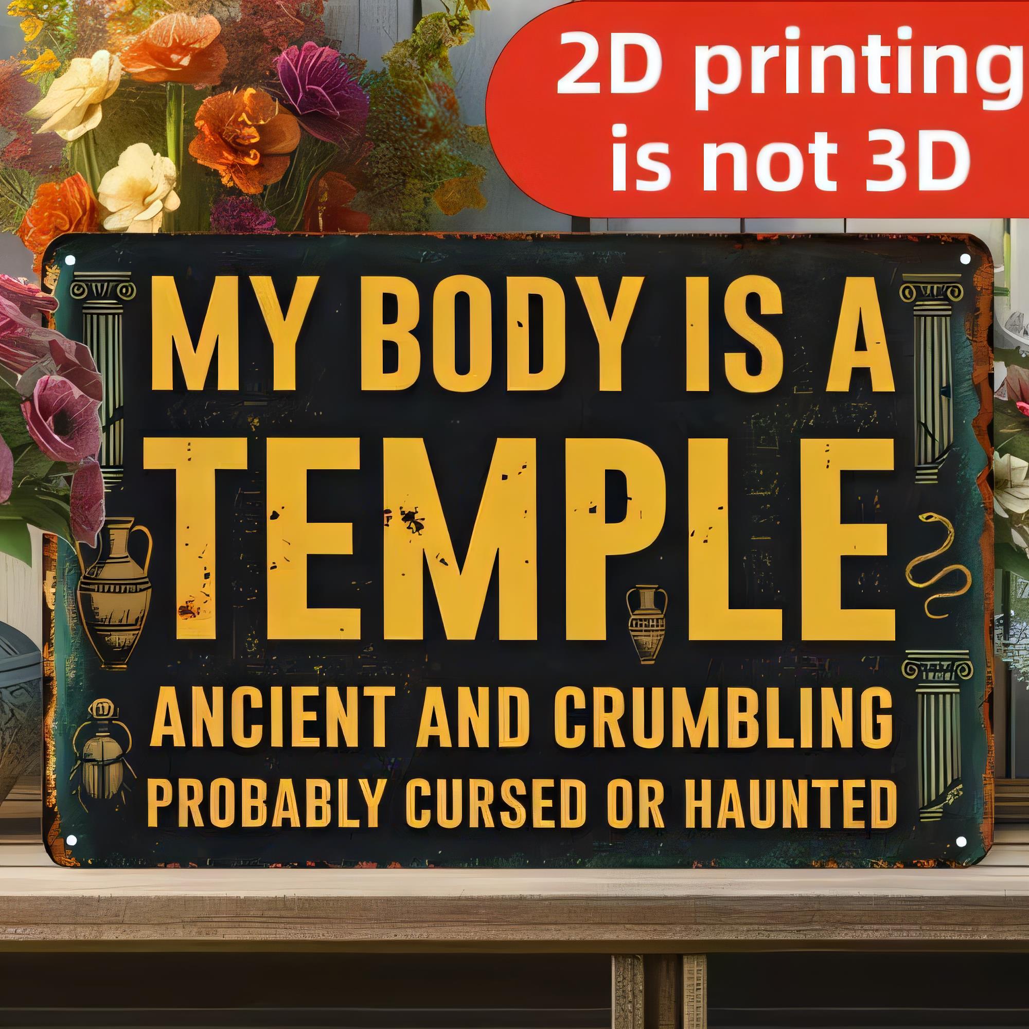 Tin Sign for Wall Decor 2D Pri - 3D Printing Quotes ulasan dan harga